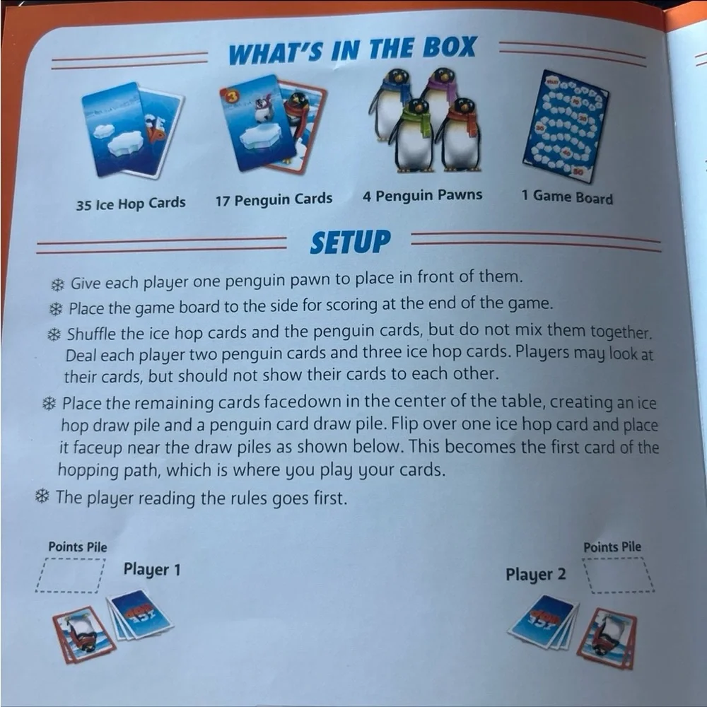 SimplyFun Ice Hop Board Game Educational Numbers Counting Penguins Math Addition